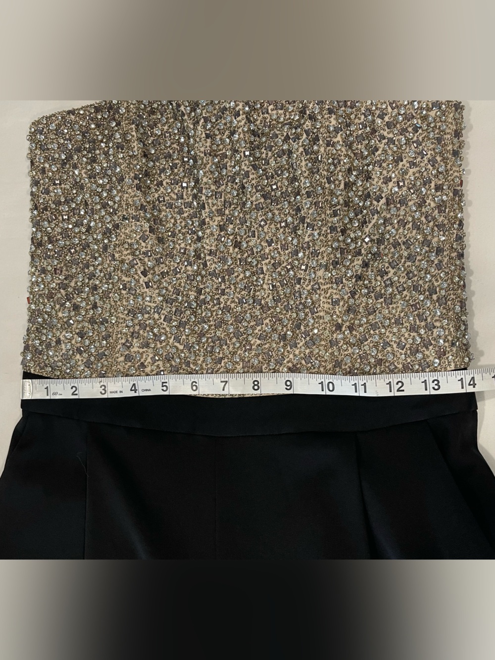 Alice + Olivia | NWT | Jeri Rhinestone Embellished Strapless Jumpsuit | 8 - Picture 4 of 12